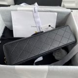 CC Replica 25.5CM Classic Flap Bag Caviar Leather Black A01112