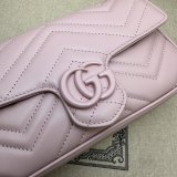 Inspired GG Marmont Crossbody Replica Gucci Pink 751526 Bag