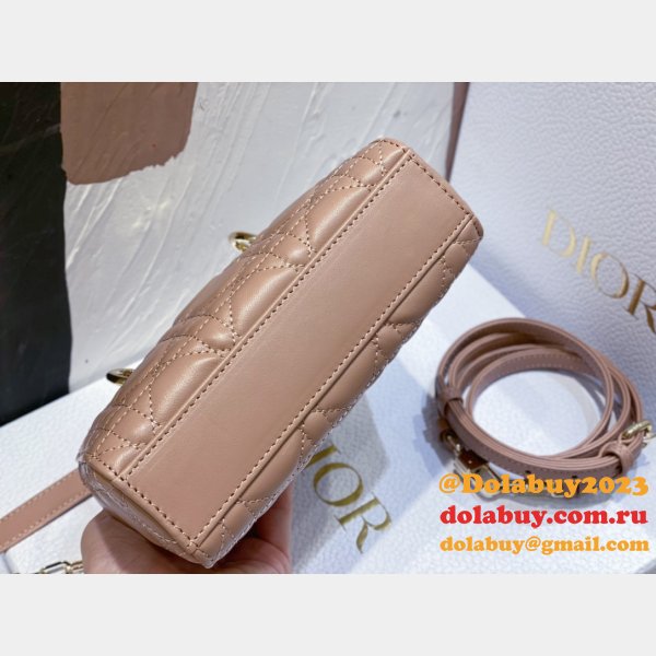 Designer Replica Dior D-joy 16CM Pink Bags For Sale