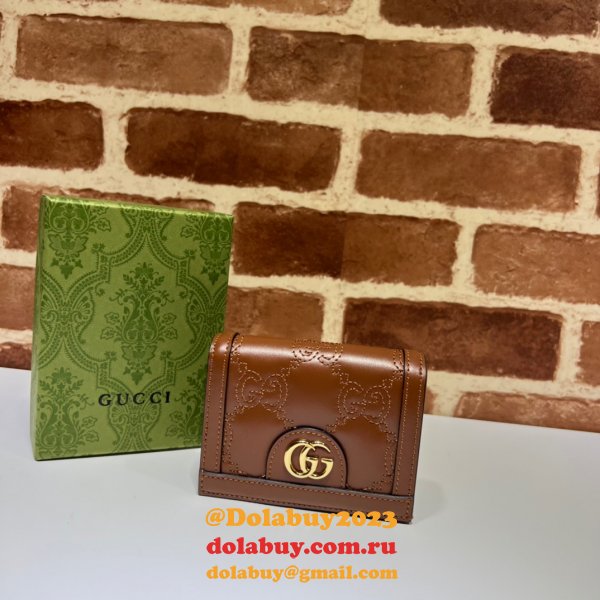 High Quality 1:1 Replica Gucci GG Matelassé Card Case 723786 Wallet