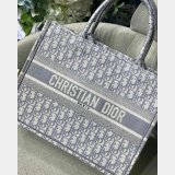 Luxury Christian Dior CD Book Tote grey Replica Bags