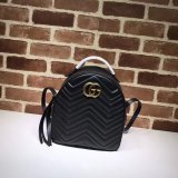 AAA+ Gucci Replica 476671 GG Marmont quilted leather backpack