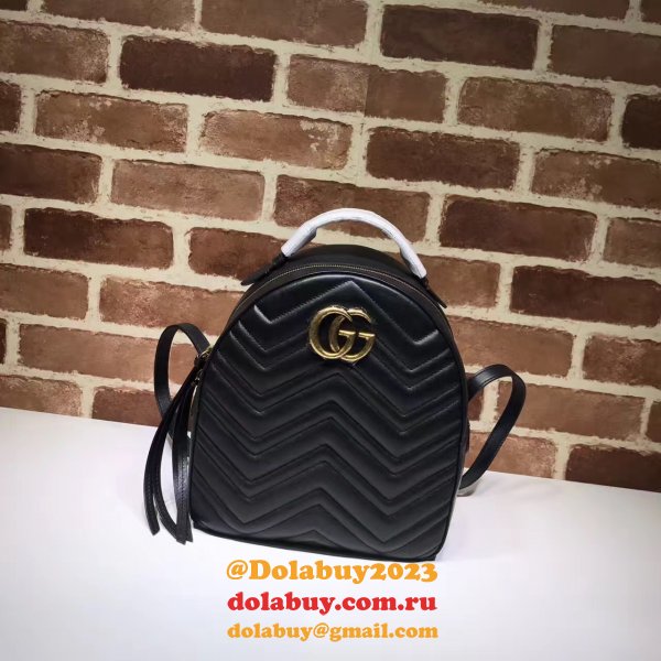 AAA+ Gucci Replica 476671 GG Marmont quilted leather backpack