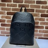 Gucci Black Inspired 766932 Jumbo GG Backpack Fake Top Quality