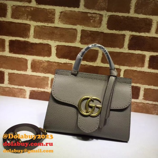 UK Gucci GG Fake Marmont leather top handle mini 442622 bag