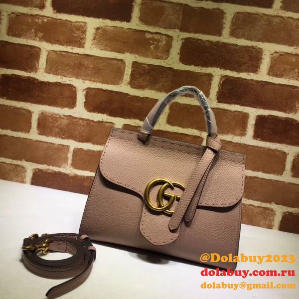 UK Gucci GG Fake Marmont leather top handle mini 442622 bag