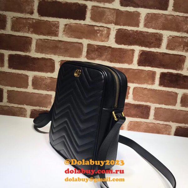 Replicas Gucci UK 523365 GG Marmont messenger matelassé shoulder bag