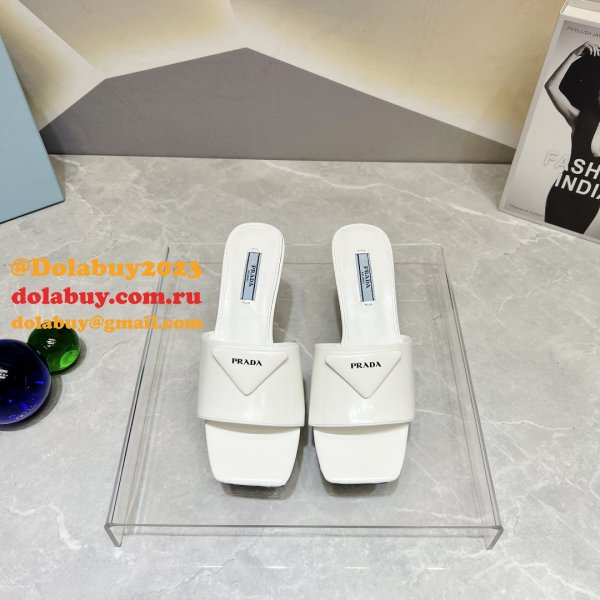 Top Quality Duplicate REPLICA PRADA LEATHER SLIPPERS