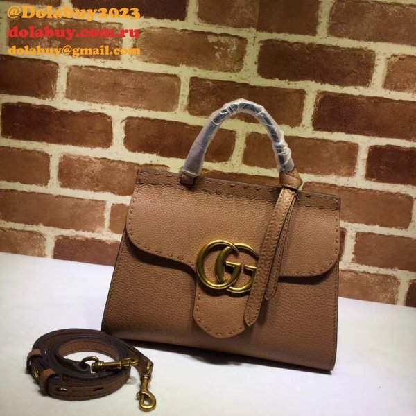 UK Gucci GG Fake Marmont leather top handle mini 442622 bag