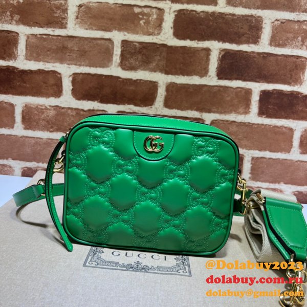 Fake Gucci Designer GG matelassé leather shoulder 702234 Bags