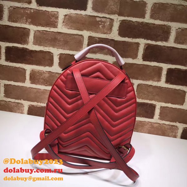 AAA+ Gucci Replica 476671 GG Marmont quilted leather backpack