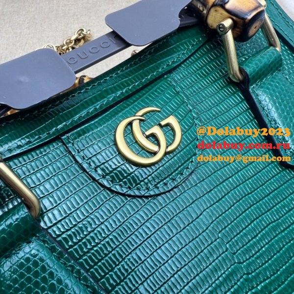 AAA Quality Replica Gucci Diana lizard 675800 bag