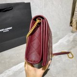 Replicas Saint Laurent Becky Large chain bag in quilted lambskin