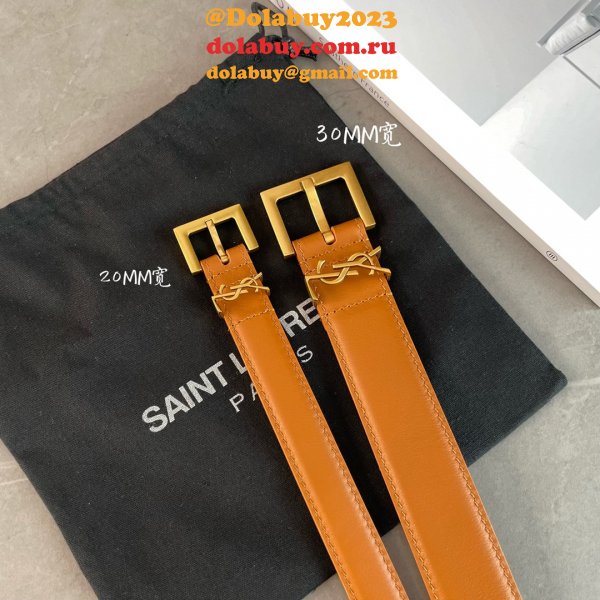 7 Star Best SAINT LAURENT REPLICAS BELT FOR SALE 20MM/30MM