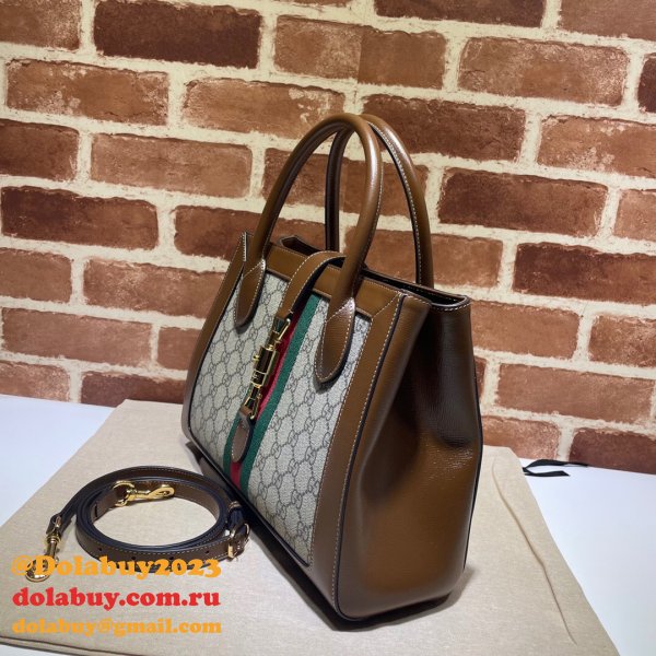 High Quality Replica Gucci 649016 Jackie 1961 Medium Tote Leather Bag