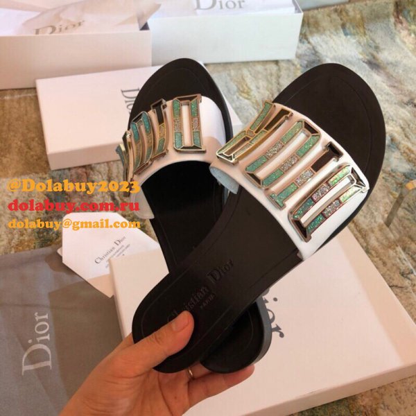 Wholesale Luxury DIOR FALT SLIPPER Top Quality