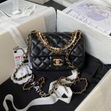 Luxury CC MINI AS4385 pearl chain BAG 2024