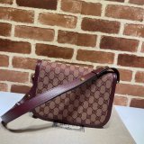 Top Quality Gucci Horsebit 1955 Shoulder GG Supreme 602204 Replica Bag