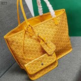 Designer Goyard Classic Chevron St. Louis PM Totes Yellow Bags