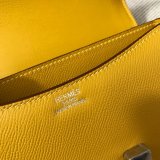 Hermes Constance Bag 18cm Epsom Leather Yellow