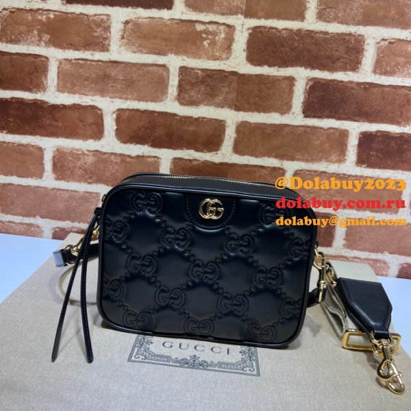 Fake Gucci Designer GG matelassé leather shoulder 702234 Bags