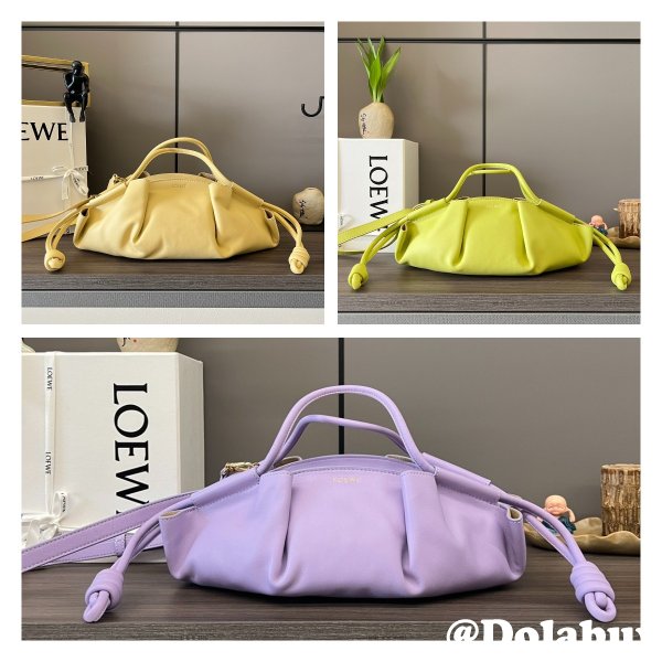 Top Quality Paseo Dumpling Buns small Nappa leather BAG