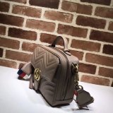 Top Quality Gucci Replica 498100 Leather GG Marmont Small Shoulder Bag