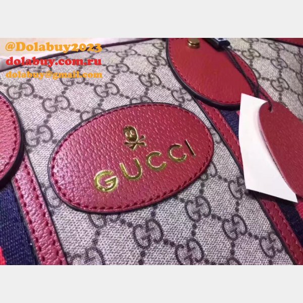 Top Quality 459311 GUCCI Shoulder Hand Boston Brown Red Bag