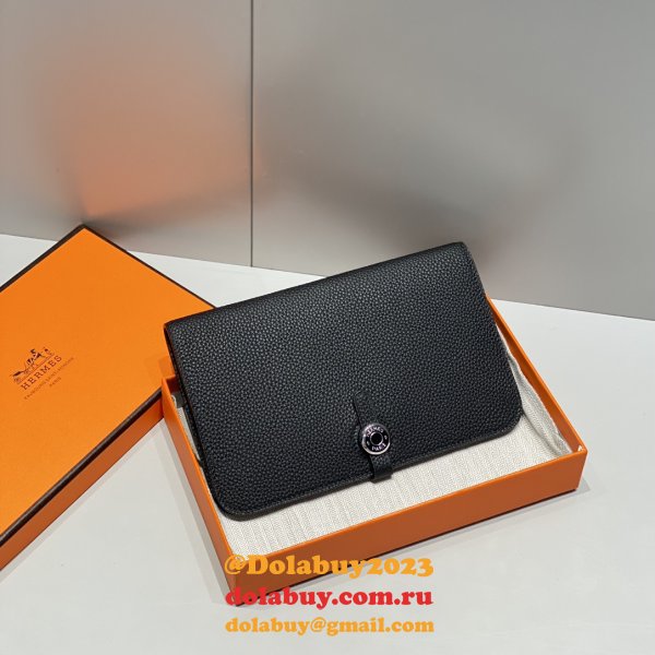 Luxury 1:1 Mirror Hermes Togo Passport Holder