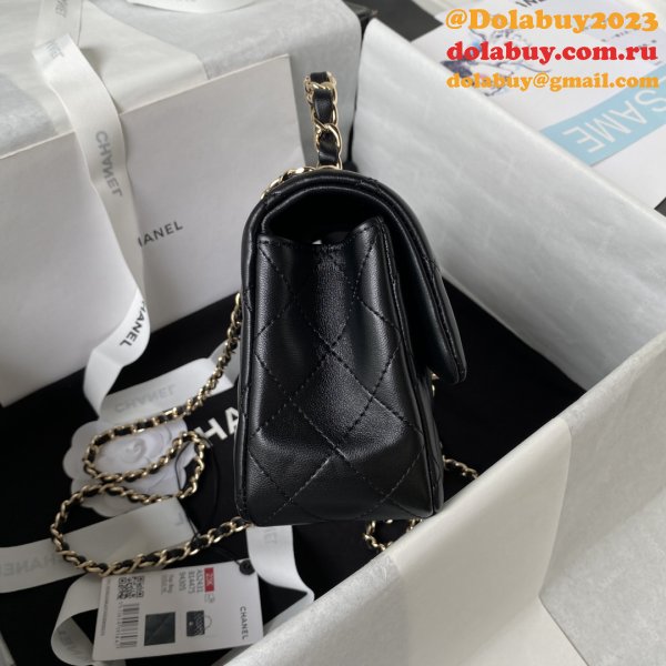 Duplicate AS2431 Flap Top Handle High Quality Replicas Bag