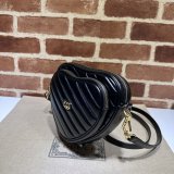 Top Quality GG MARMONT 751628 Heart matelasse BAG