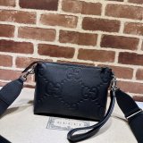 Black Jumbo GG Gucci Knockoff Messenger Men 761747 Luxury Bag