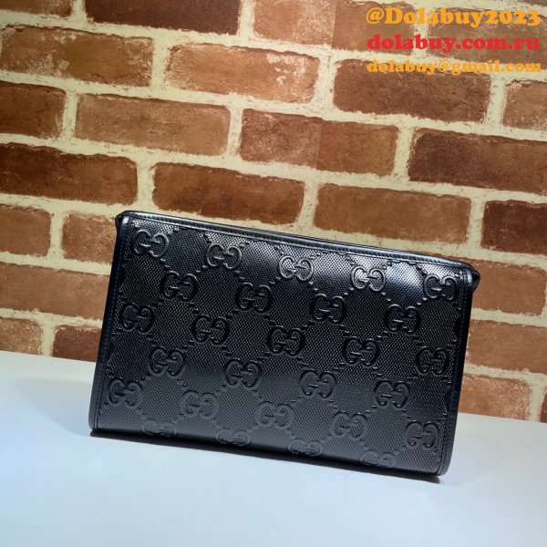 Gucci Replica Black GG embossed mini 625568 bag