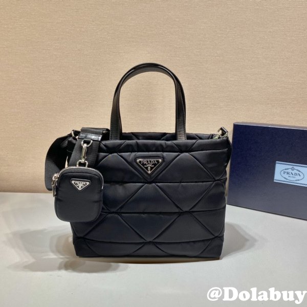 Buy Prada Replica Shoulder 1BG380 Black Handbags