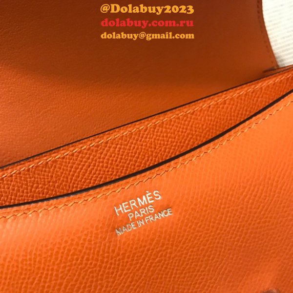 Hermes Constance Bag 18cm Epsom Leather Orange