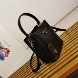 Platinum Prada 1BA373 Panier Saffiano Leather Perfect Replica Bag