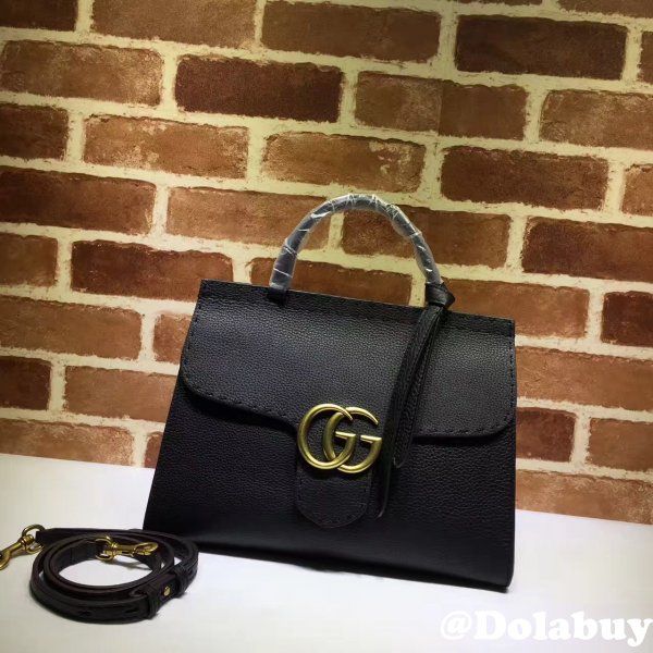 7 Star Gucii GG Best Marmont leather top handle 421890 bag