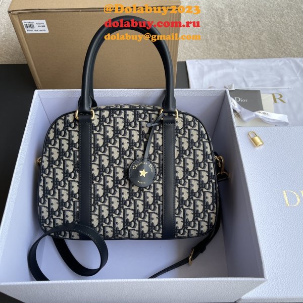 Top Quality Dior D-VIbe Bowling Bag Medium/Large