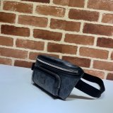 Top Quality Gucci Belt bag with Interlocking G 682933 black GG Supreme