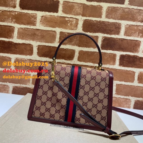 Fake Gucci Designer 651055 Ophidia small top handle bag with Web