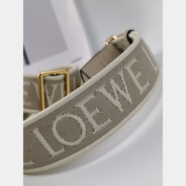 Best Loewe Anagram double-sided embroidered shoulder strap