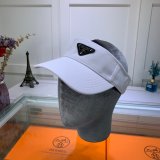 Wholesale Prada Metal triangle logo Empty top hat