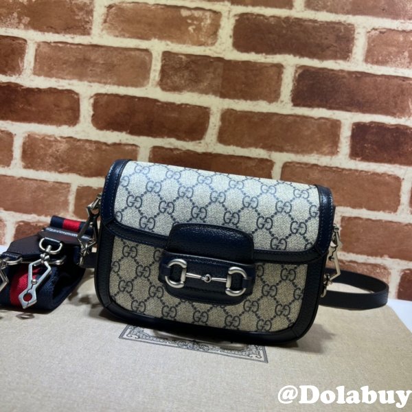 Fake 658574 Gucci Wholesale Horsebit 1955 GG mini bag