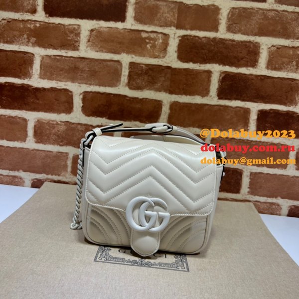 Perfect Gucci GG Marmont matelasse 739681 shoulder Fake bag