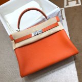 Hermes Kelly 32cm Togo leather Orange