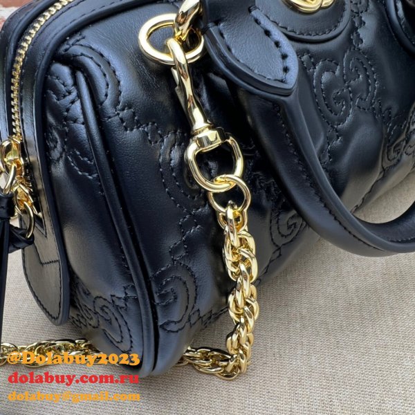 Gucci Best Perfect GG matelassé leather top handle 702251 Replica bag