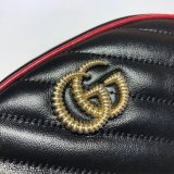 Replica Gucci Hibiscus 476434 AAA+ Chevron Leather GG Marmont