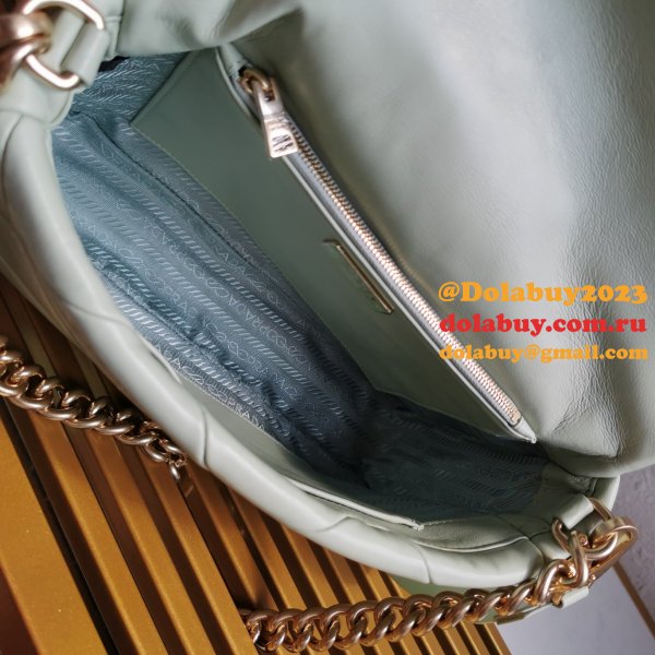 Wholesale Prada Fake System nappa leather patchwork bag online