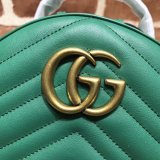 AAA+ Gucci Replica 476671 GG Marmont quilted leather backpack