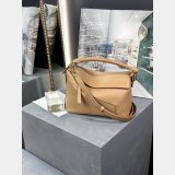 Fake Luxury Small Puzzle Bag In Soft Grained Calfskin 24CM